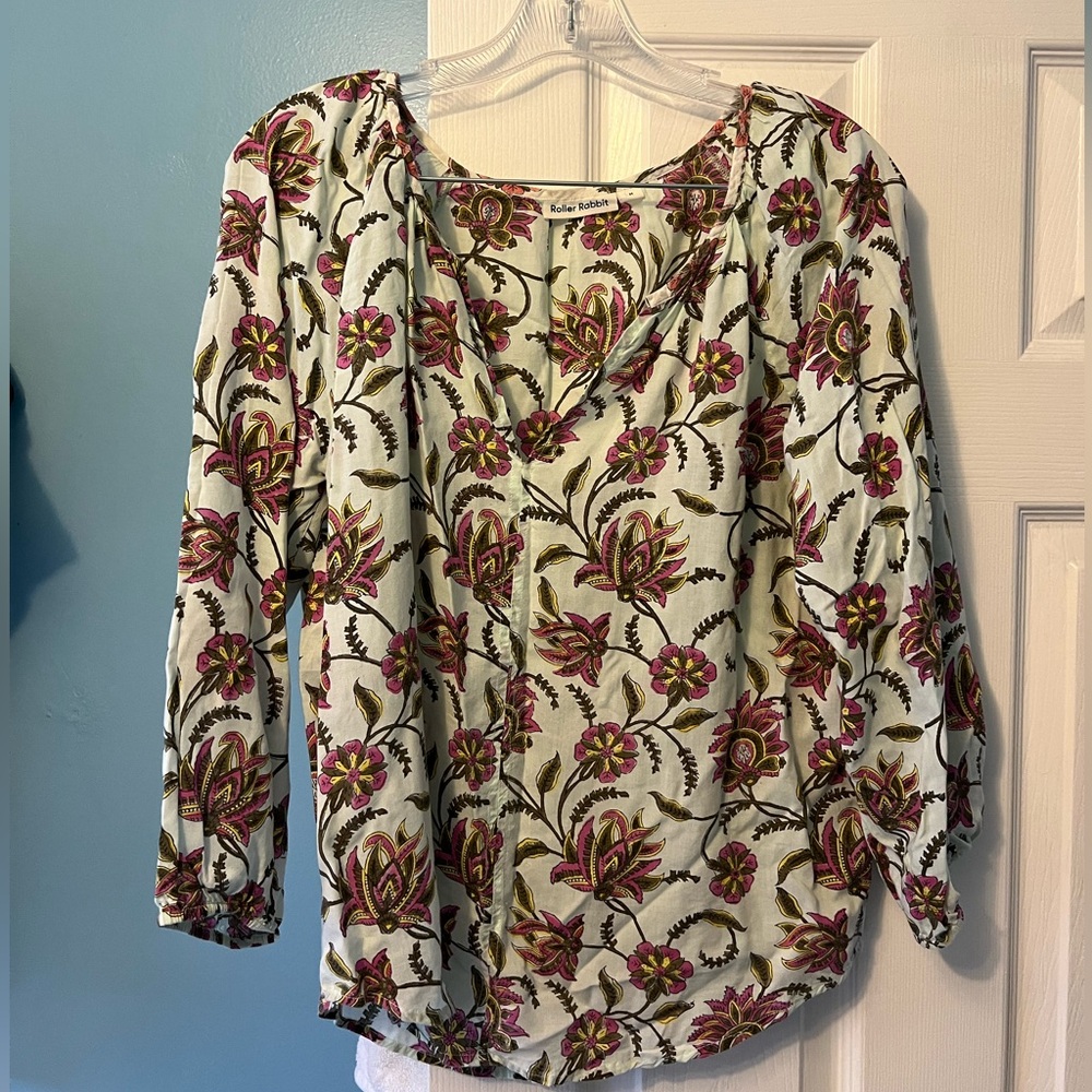 Roller Rabbit - Blouse, Size Medium